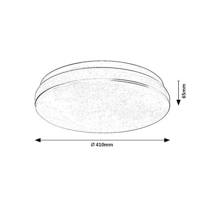 Rabalux - LED vannas istabas griestu gaismeklis LED/36W/230V 3000/4000/6000K IP44 Ø 41 cm