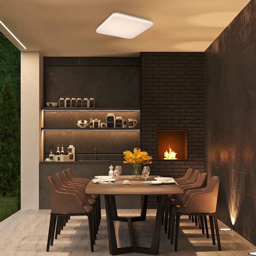 Rabalux - LED griestu lampa vannas istabai LED/36W/230V 3000/4000/6000K IP44 41x41 cm