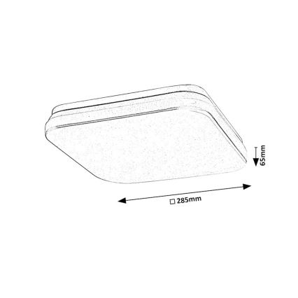 Rabalux - LED Vannas istabas griestu lampa ar sensoru LED/18W/230V 3000K IP44