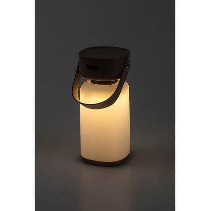 Rabalux - LED Aptumšojama āra skārienvadāma uzlādējama galda lampa LED/3W/5V IP44 brūna