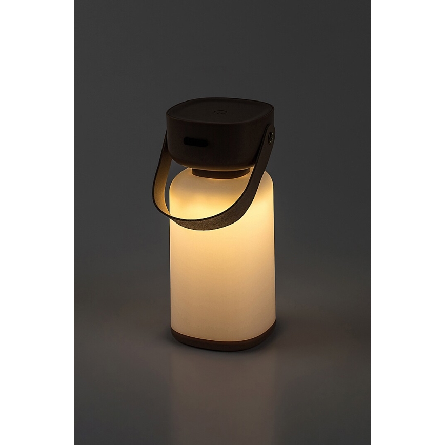 Rabalux - LED Aptumšojama āra skārienvadāma uzlādējama galda lampa LED/3W/5V IP44 brūna