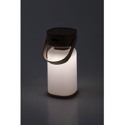 Rabalux - LED Aptumšojama āra skārienvadāma uzlādējama galda lampa LED/3W/5V IP44 brūna
