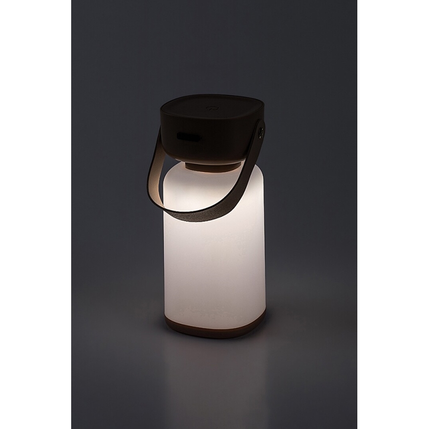 Rabalux - LED Aptumšojama āra skārienvadāma uzlādējama galda lampa LED/3W/5V IP44 brūna
