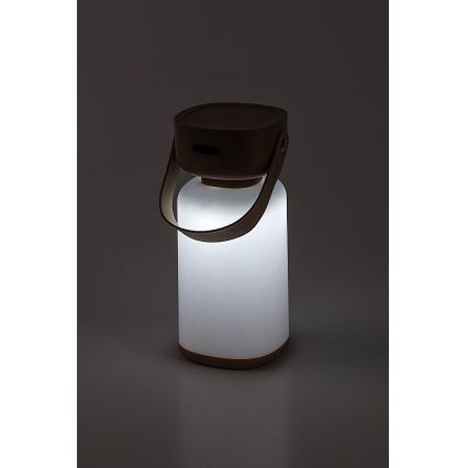 Rabalux - LED Aptumšojama āra skārienvadāma uzlādējama galda lampa LED/3W/5V IP44 brūna