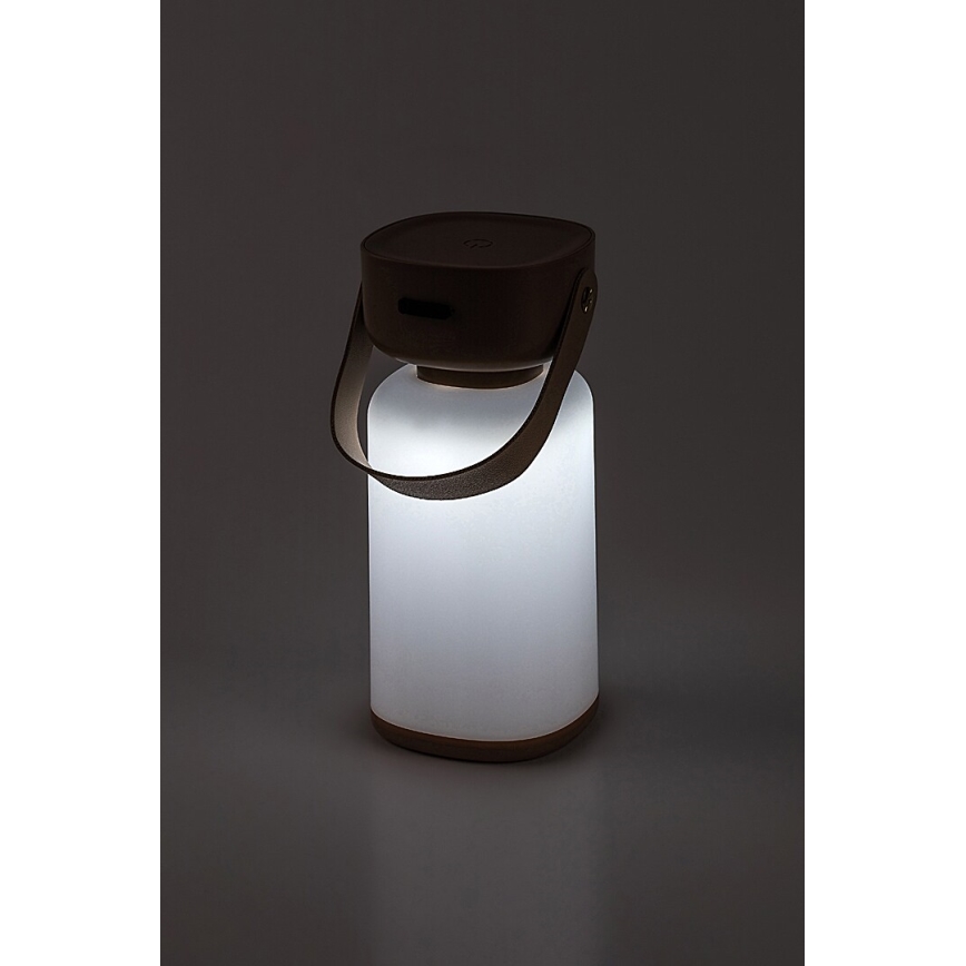 Rabalux - LED Aptumšojama āra skārienvadāma uzlādējama galda lampa LED/3W/5V IP44 brūna