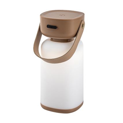 Rabalux - LED Aptumšojama āra skārienvadāma uzlādējama galda lampa LED/3W/5V IP44 brūna