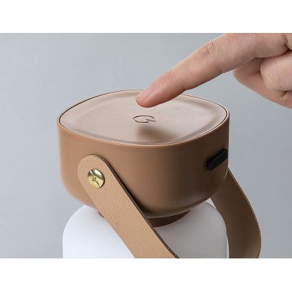 Rabalux - LED Aptumšojama āra skārienvadāma uzlādējama galda lampa LED/3W/5V IP44 brūna