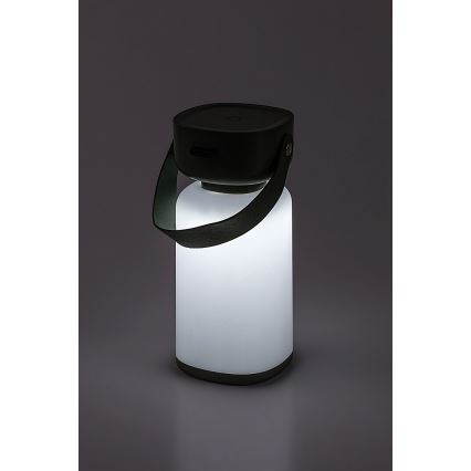 Rabalux - LED Aptumšojama āra skārienvadāma uzlādējama galda lampa LED/3W/5V IP44 zaļa