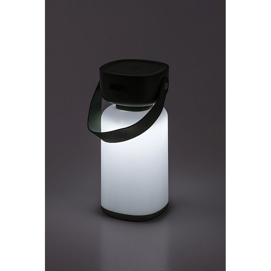 Rabalux - LED Aptumšojama āra skārienvadāma uzlādējama galda lampa LED/3W/5V IP44 zaļa