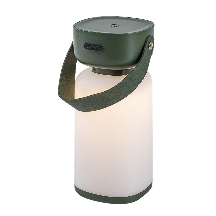 Rabalux - LED Aptumšojama āra skārienvadāma uzlādējama galda lampa LED/3W/5V IP44 zaļa