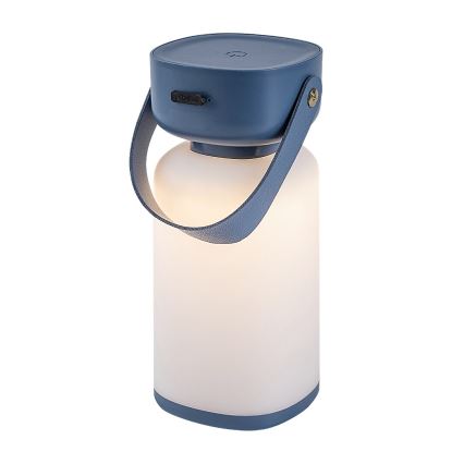 Rabalux - LED Aptumšojama āra skārienvadāma uzlādējama galda lampa LED/3W/5V IP44 zila