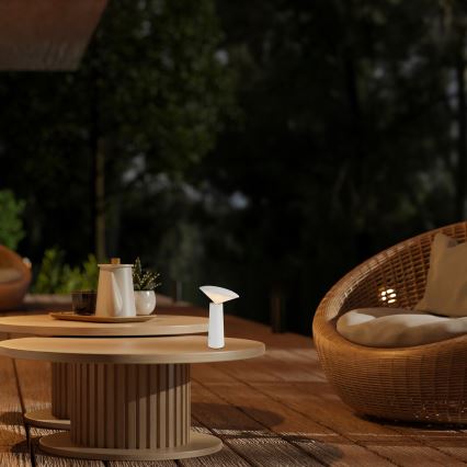 Rabalux - LED Aptumšojama uzlādējama skārienvadāma galda lampa POLPERRO LED/3W/3,7V 1200mAh balta