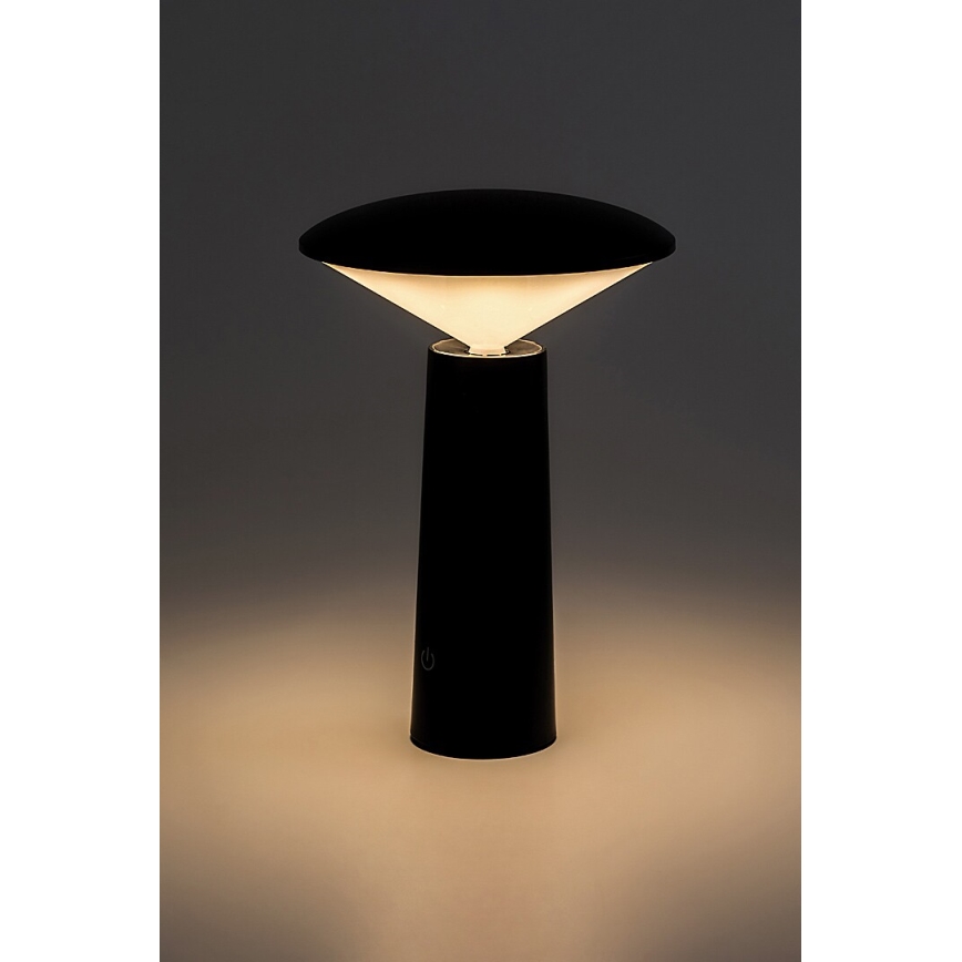 Rabalux - LED Aptumšojama uzlādējama skārienvadāma galda lampa POLPERRO LED/3W/3,7V 1200mAh melna