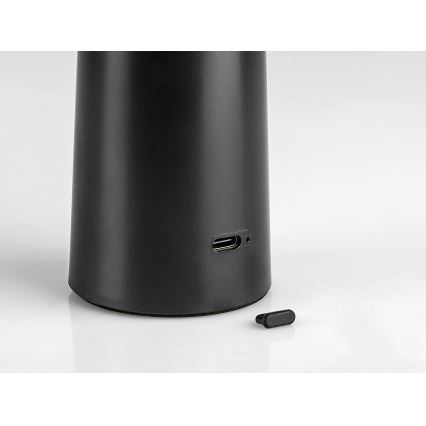 Rabalux - LED Aptumšojama uzlādējama skārienvadāma galda lampa POLPERRO LED/3W/3,7V 1200mAh melna