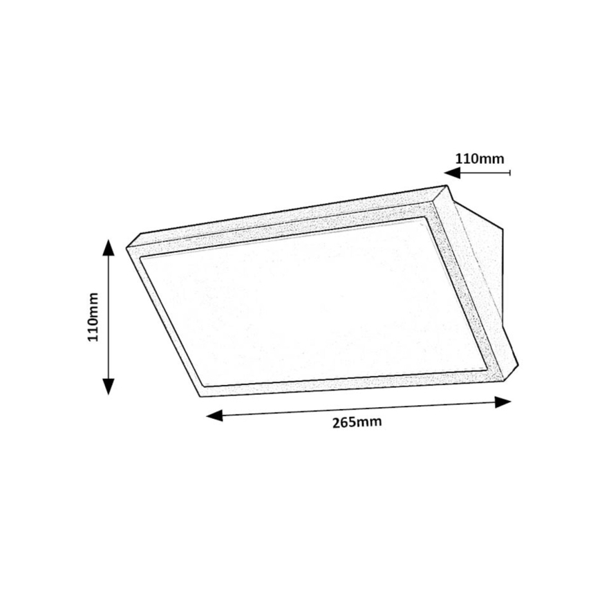Rabalux - LED Āra sienas lampa LED/18W/230V 2700/4000/6500K IP65