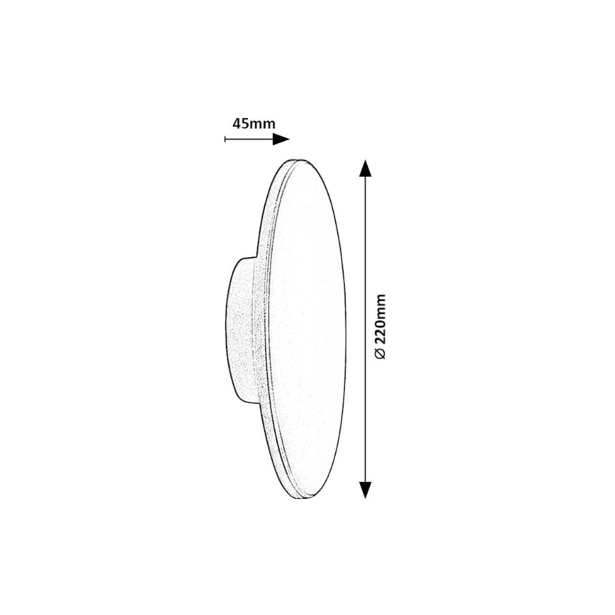 Rabalux - LED Āra sienas lampa 15W/230V 2700/4000/6500K IP65 melna