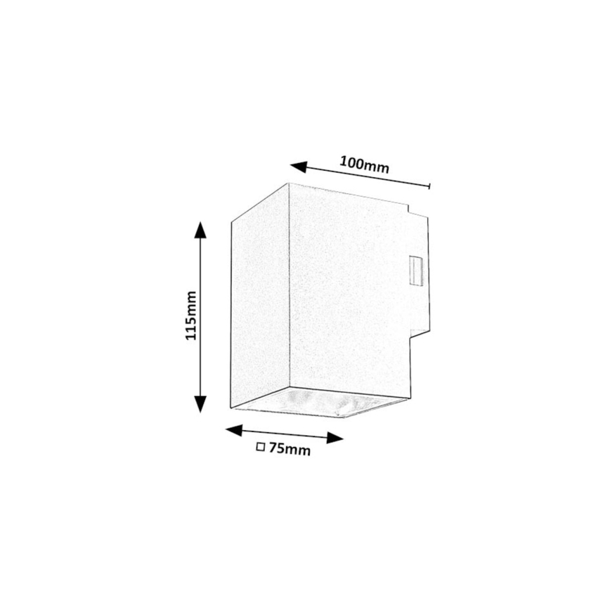 Rabalux - LED Āra sienas lampa LED/9W/230V 2700/4000/6500K IP65 melna