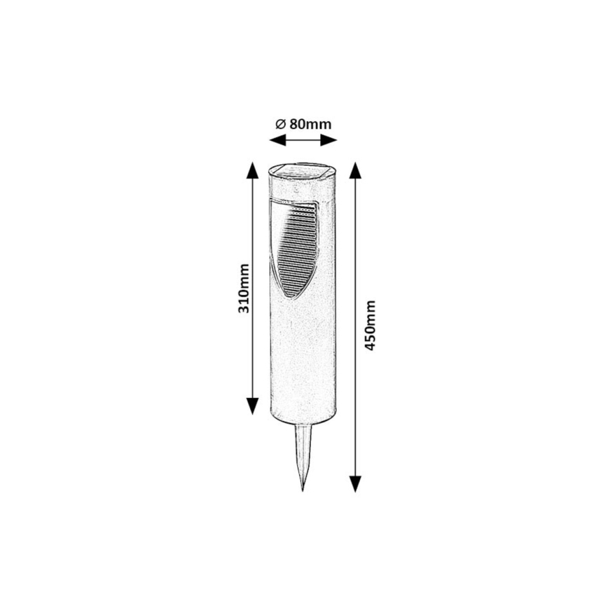 Rabalux - LED Saules enerģijas lampa LED/0,1W/1,2V 600mAh IP44