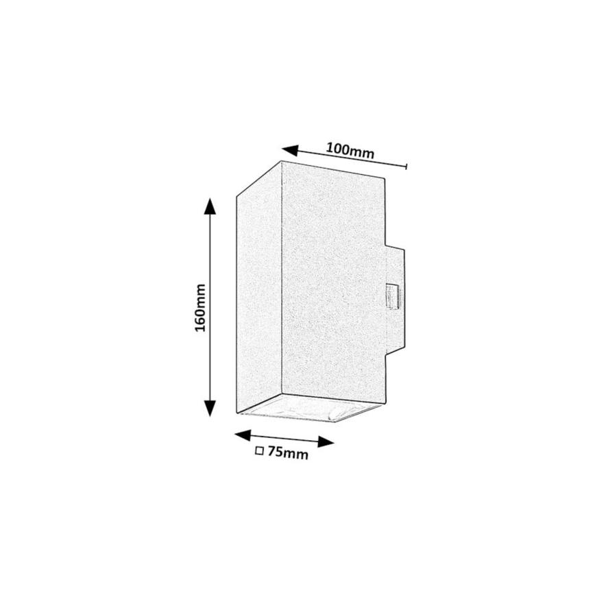 Rabalux - LED Āra sienas lampa LED/18W/230V 2700/4000/6500K IP65 balta