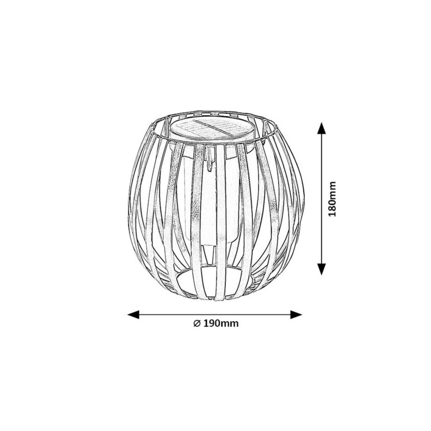 Rabalux - LED Saules enerģijas lampa LED/1W/1,2V 300mAh IP44