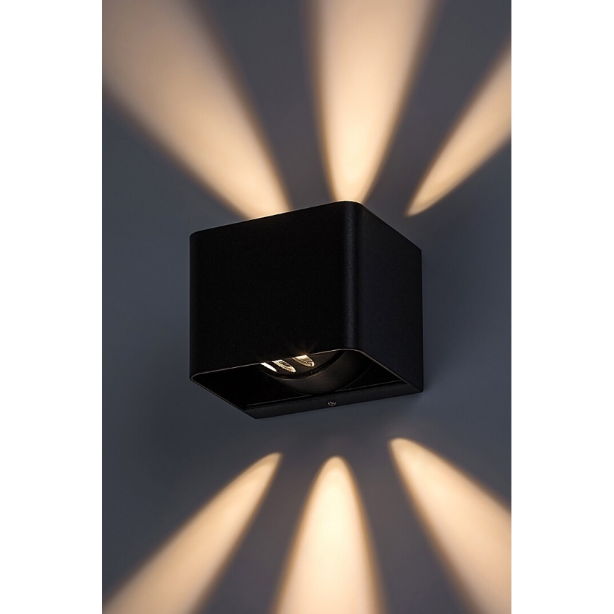 Rabalux - LED Āra sienas lampa LED/10W/230V IP54 melna