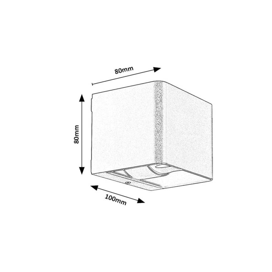 Rabalux - LED Āra sienas lampa LED/10W/230V IP54 melna