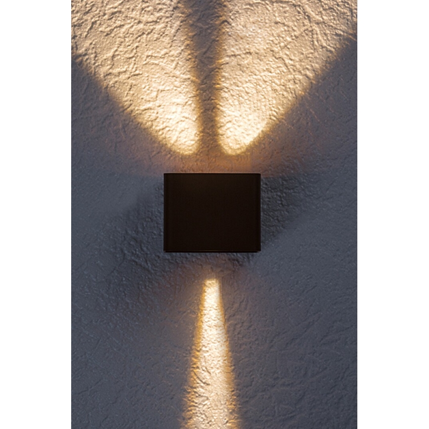 Rabalux - LED Āra sienas lampa LED/10W/230V IP54 brūna
