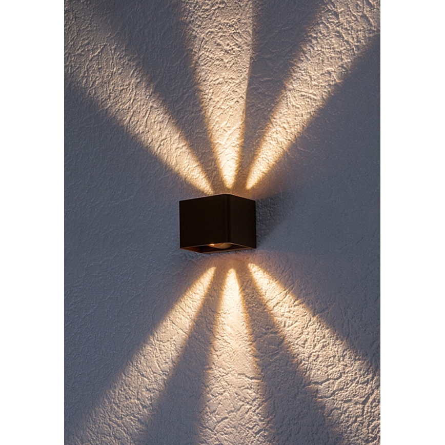 Rabalux - LED Āra sienas lampa LED/10W/230V IP54 brūna