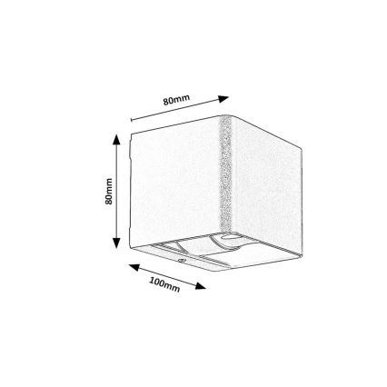 Rabalux - LED Āra sienas lampa LED/10W/230V IP54 brūna