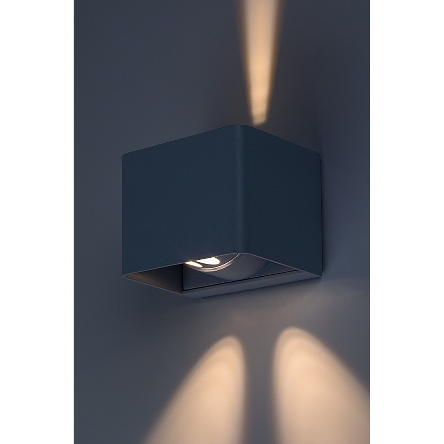 Rabalux - LED Āra sienas lampa LED/10W/230V IP54 pelēka