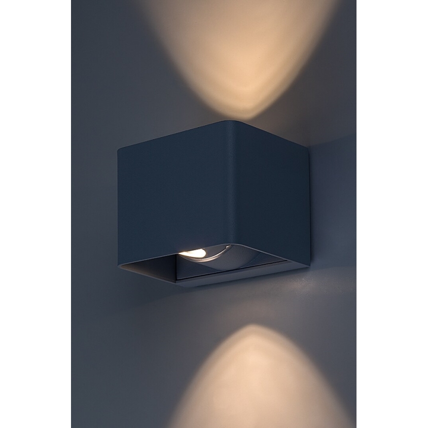 Rabalux - LED Āra sienas lampa LED/10W/230V IP54 pelēka