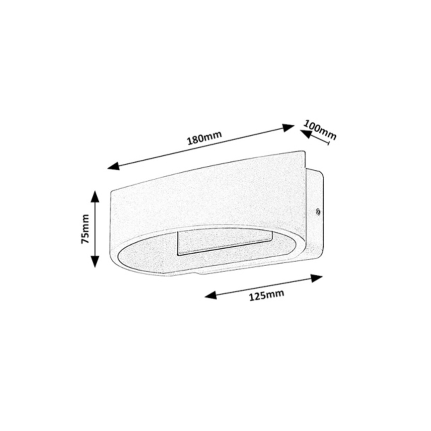 Rabalux - LED āra sienas gaismeklis LED/9W/230V IP54 balts