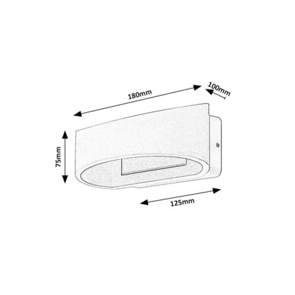 Rabalux - LED āra sienas gaismeklis LED/9W/230V IP54 brūns