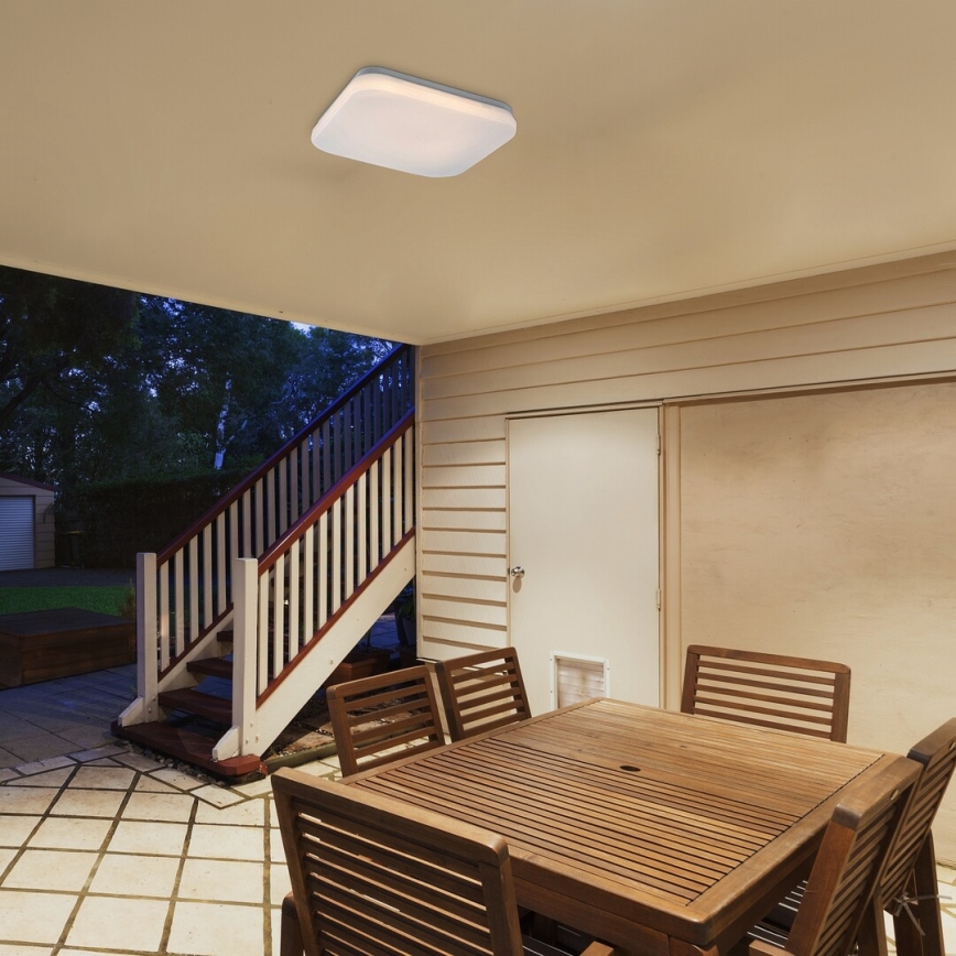 Rabalux - LED griestu gaismeklis vannas istabai LED/18W/230V 3000/4000/6000K IP44 28,5x28,5 cm