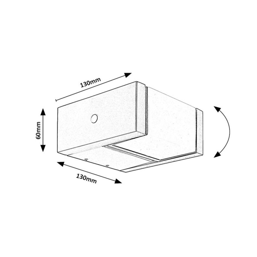 Rabalux - LED Āra sienas lampa LED/10W/230V IP54