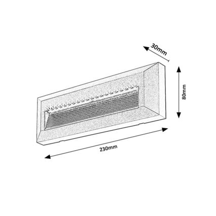Rabalux - LED āra sienas gaismeklis LED/6W/230V IP65 melns
