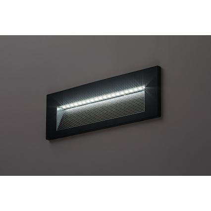 Rabalux - ārējā LED sienas lampa, 6 W, 230 V, IP65, melna