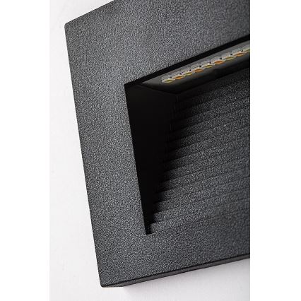 Rabalux - ārējā LED sienas lampa, 6 W, 230 V, IP65, melna