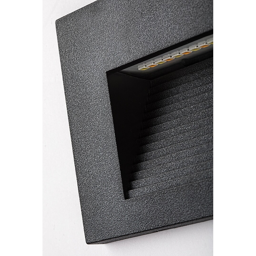 Rabalux - ārējā LED sienas lampa, 6 W, 230 V, IP65, melna