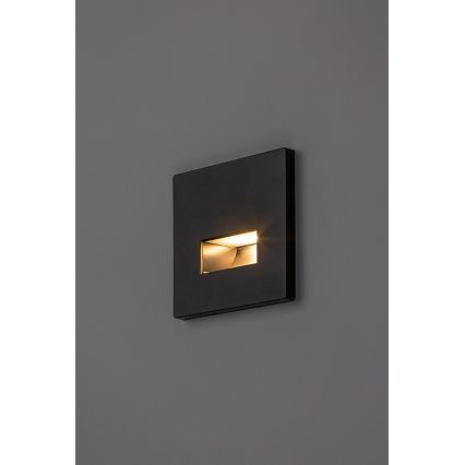 Rabalux - LED kāpņu gaismeklis LED/1W/230V 3000/4500/6500K melns