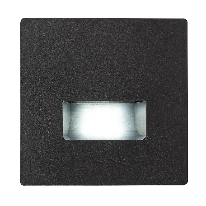 Rabalux - LED kāpņu gaismeklis LED/1W/230V 3000/4500/6500K melns