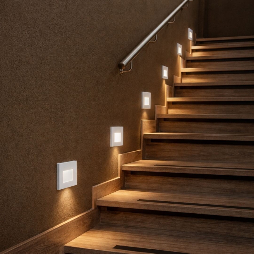 Rabalux - LED kāpņu gaismeklis LED/1W/230V 3000/4500/6500K balts