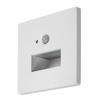 Rabalux - LED kāpņu gaismeklis ar kustības un krēslas sensoru LED/1W/230V 3000/4500/6500K balts