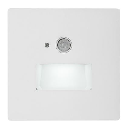 Rabalux - LED kāpņu gaismeklis ar kustības un krēslas sensoru LED/1W/230V 3000/4500/6500K balts