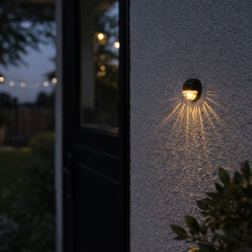 Rabalux - KOMPLEKTS 2x LED saules sienas gaismekļi LED/0,06W/1,2V 300 mAh IP44