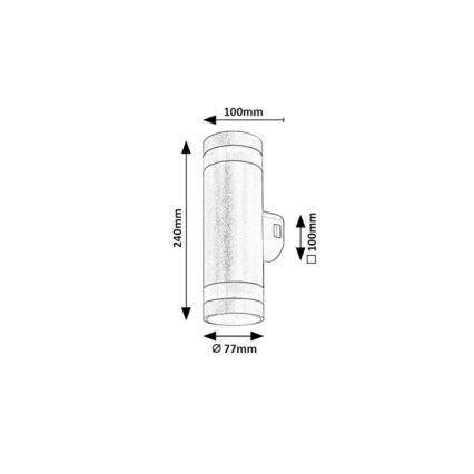 Rabalux - LED āra sienas gaismeklis LED/16W/230V IP65 brūns