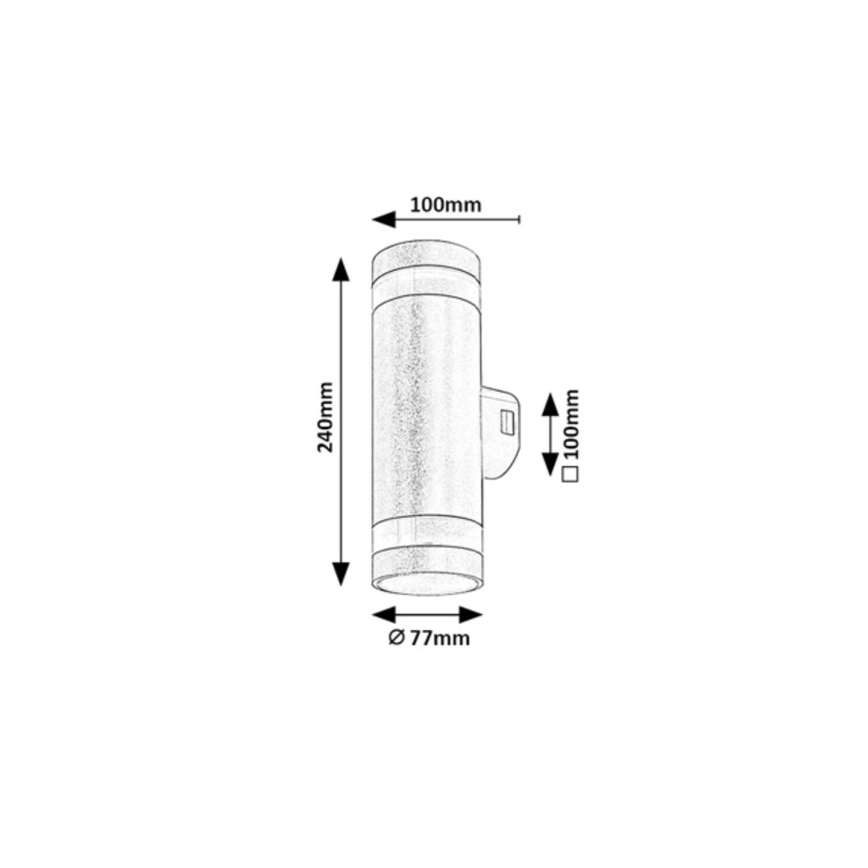 Rabalux - LED āra sienas gaismeklis LED/16W/230V IP65 brūns