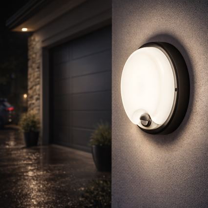 Rabalux - LED āra sienas gaismeklis ar sensoru LED/18W/230V IP65 melns