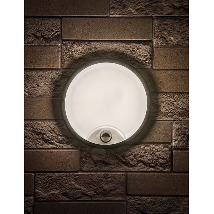 Rabalux - LED āra sienas gaismeklis ar sensoru LED/18W/230V IP65 melns