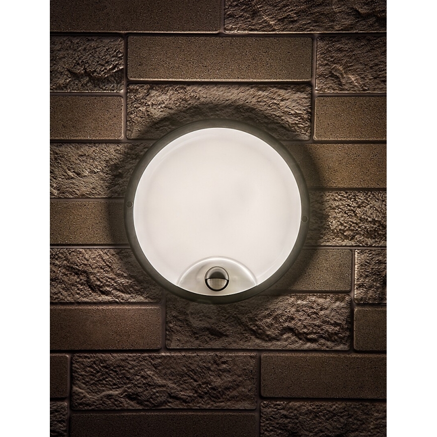 Rabalux - LED āra sienas gaismeklis ar sensoru LED/18W/230V IP65 melns